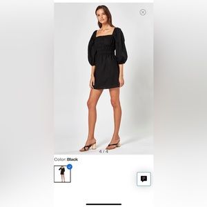 ***NEW w/o Tags*** Boheme Puff Sleeve Linen & Cotton Dress Size 8